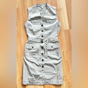 Banana Republic Strapless Gray Dress